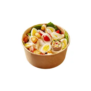 Salatbecher aus Kraftpapier 500ml inkl. Deckel 200Stk./Karton - Bild 2