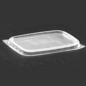 Deckel für Feinkostbecher rechteckig transparent